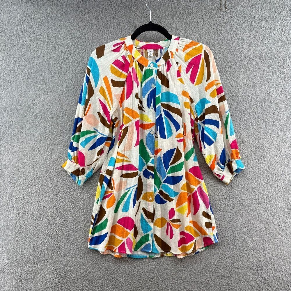 Tabitha Brown X Target Multicolor Leaf Print Tuni… - image 3